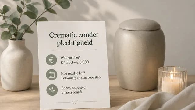 Kosten crematie zonder plechtigheid