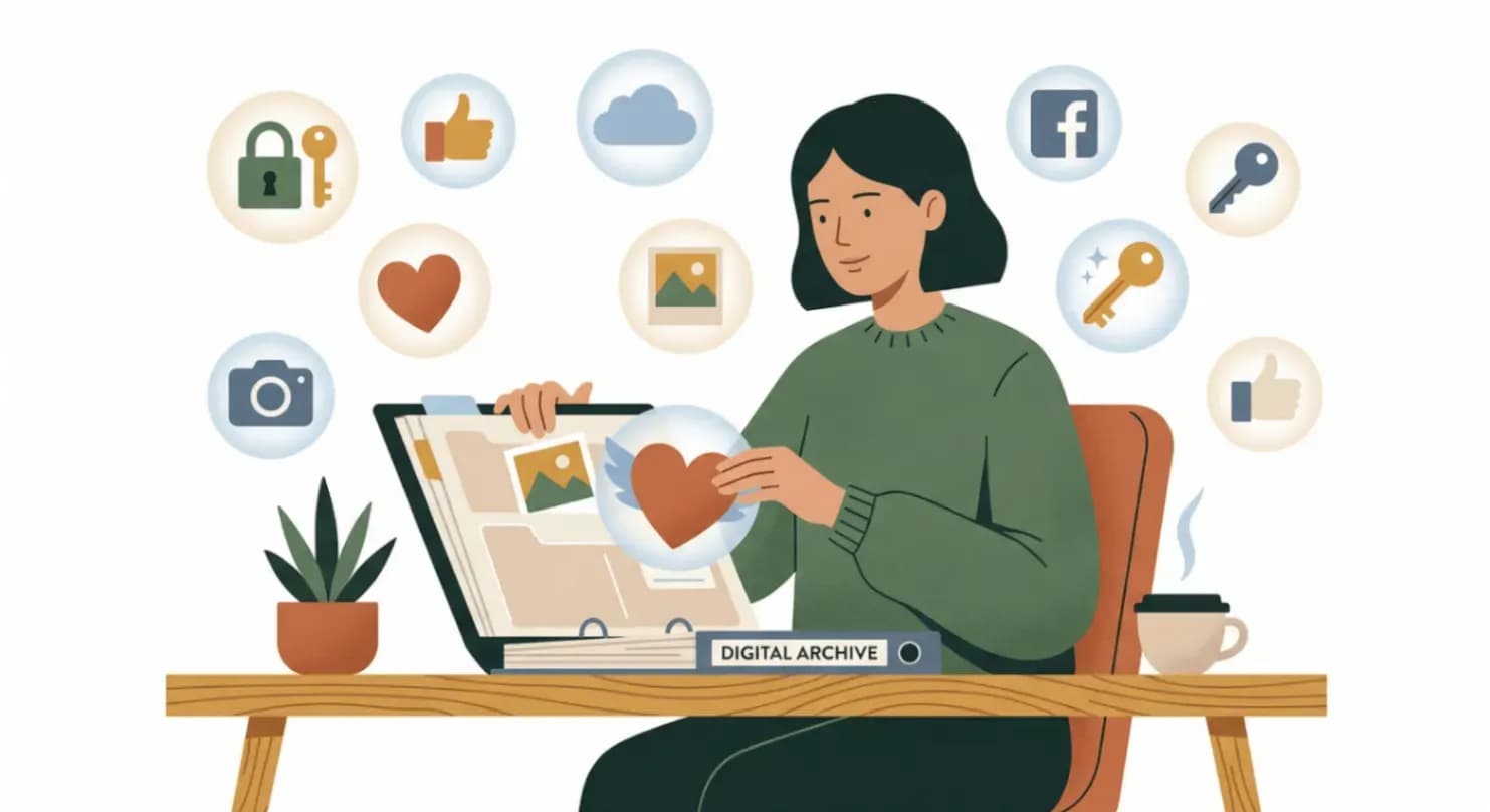 Voorbereiden digitaal nalatenschap aan tafel