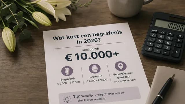 Wat kost een begrafenis 2026