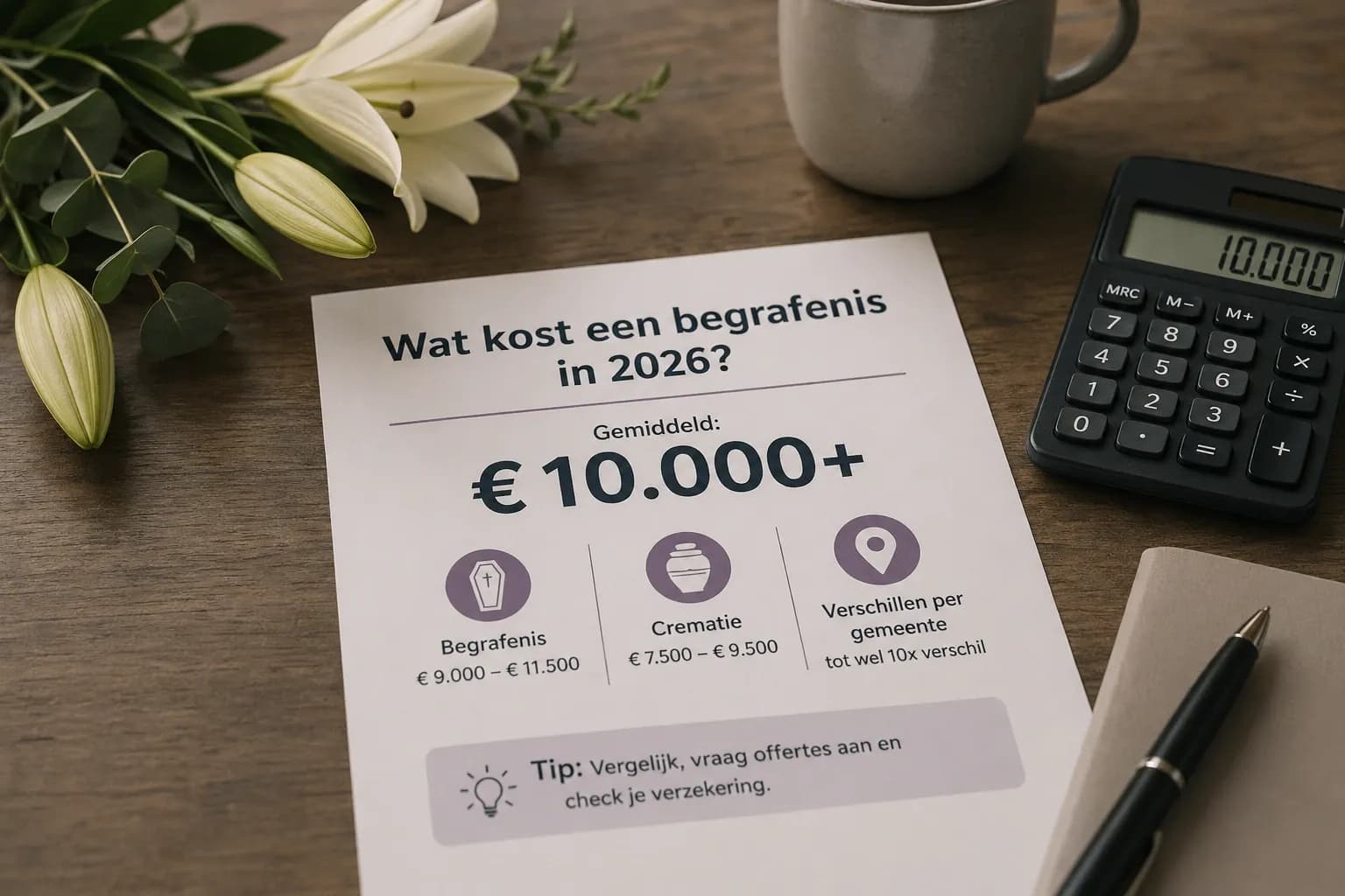 Wat kost een begrafenis 2026